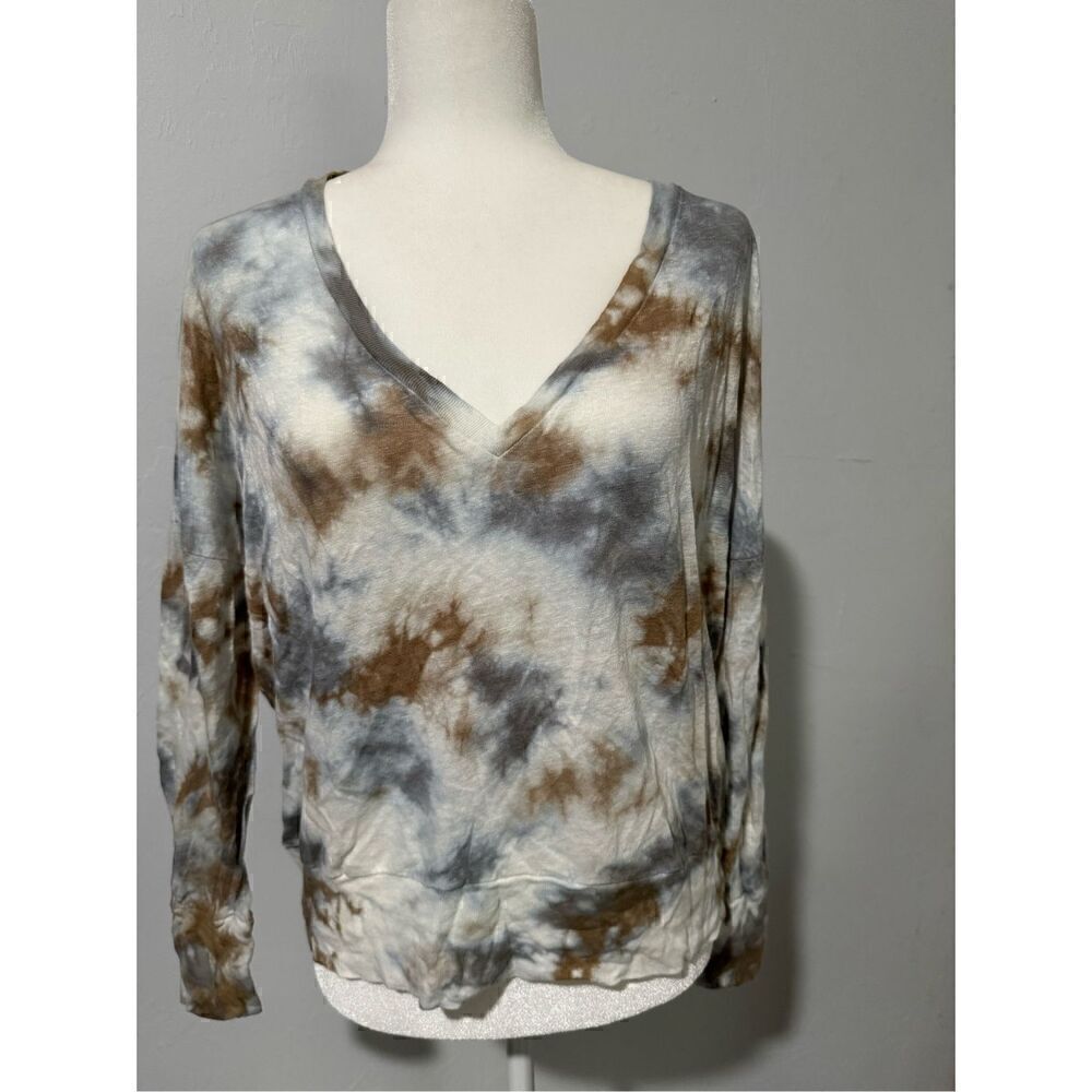 Young Fabulous & Broke 100% linen Nili Dolman tee ice cosmic wash long sleeve